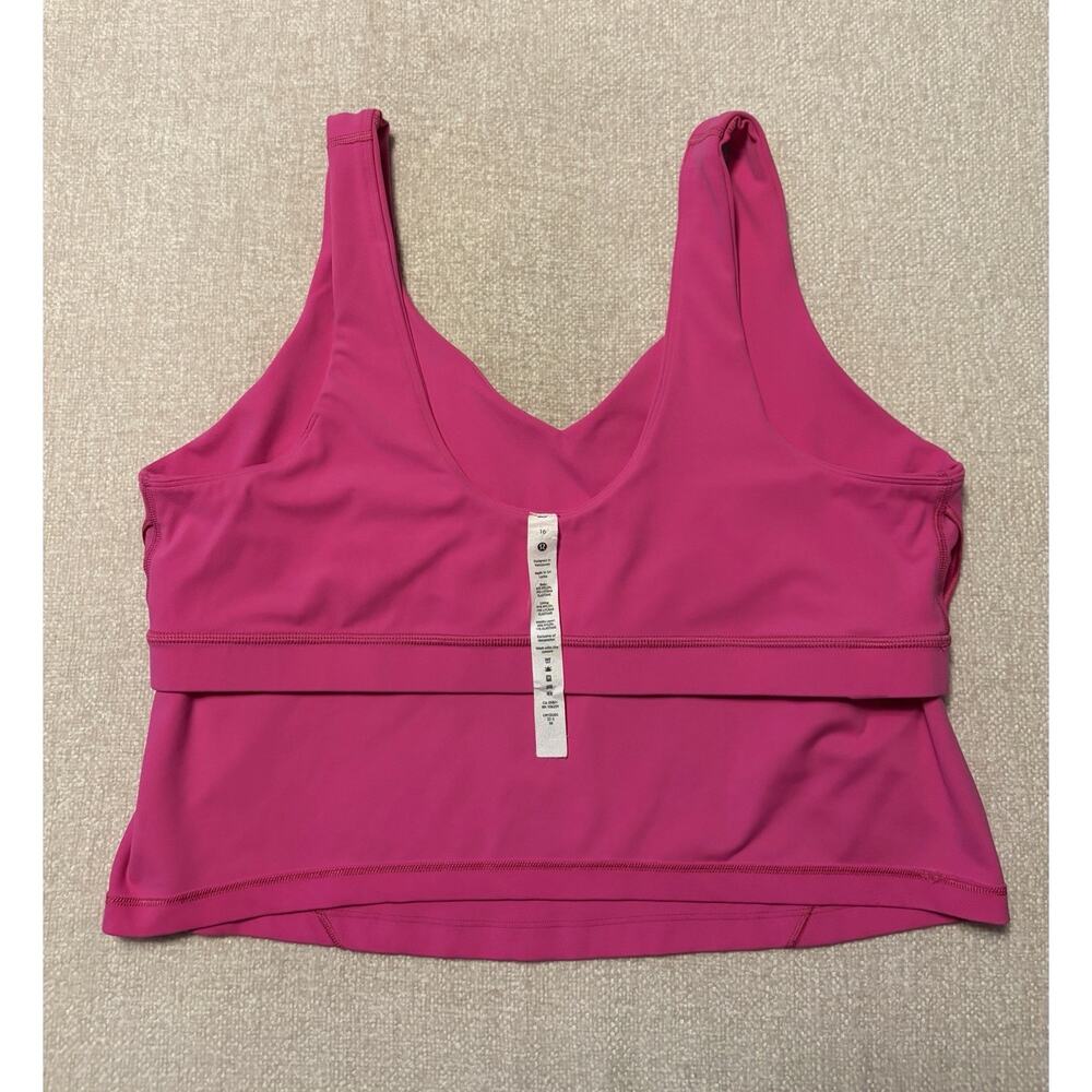 Lululemon Align Tank Top Women’s size 16 Pink W1DUDS *No Pads - Picture 6 of 8